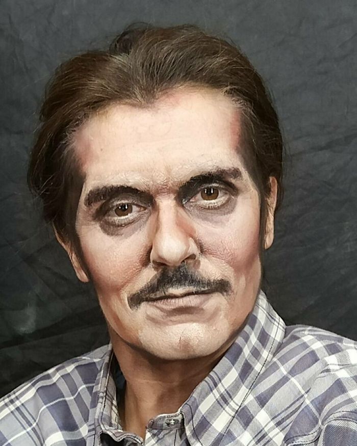 Artista italiana surpreende a internet com suas transformações usando apenas maquiagem (42 fotos) 29