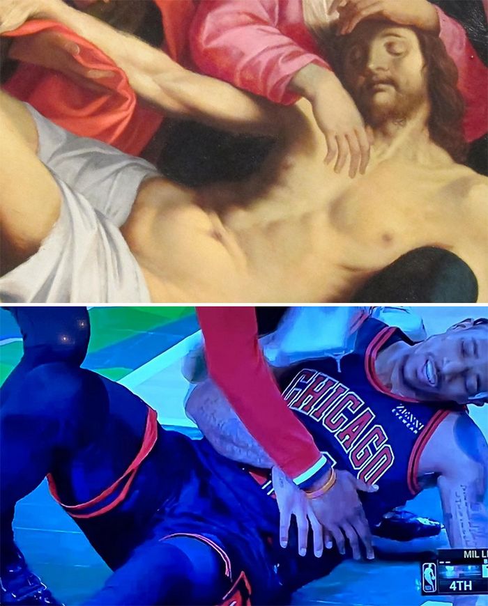 Conta do Instagram compara arte com momentos esportivos, e as pessoas acham engraçadas (46 fotos) 13