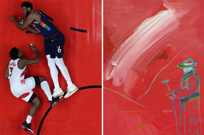 Conta do Instagram compara arte com momentos esportivos, e as pessoas acham engraçadas (46 fotos) 18