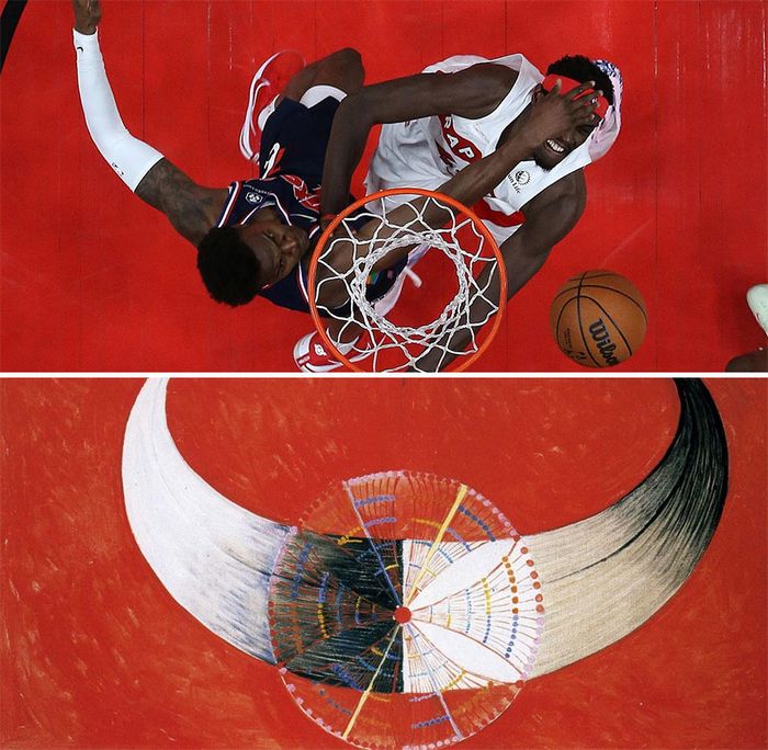 Conta do Instagram compara arte com momentos esportivos, e as pessoas acham engraçadas (46 fotos) 19