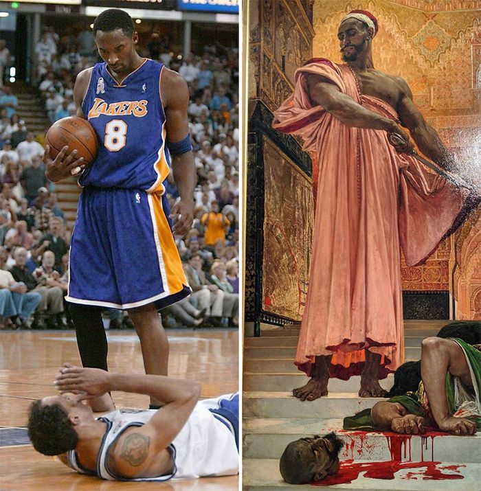 Conta do Instagram compara arte com momentos esportivos, e as pessoas acham engraçadas (46 fotos) 23