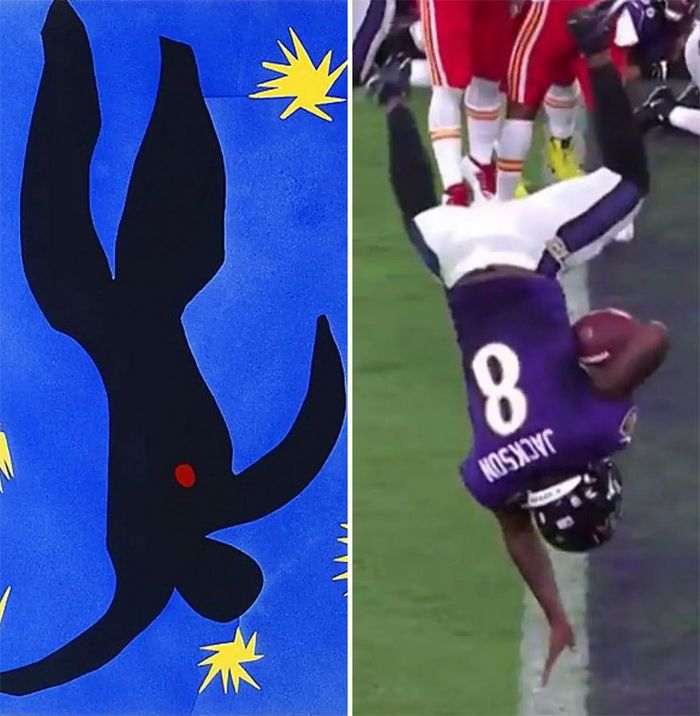 Conta do Instagram compara arte com momentos esportivos, e as pessoas acham engraçadas (46 fotos) 26