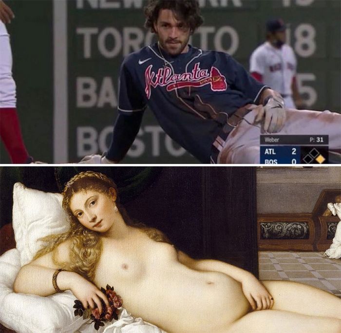 Conta do Instagram compara arte com momentos esportivos, e as pessoas acham engraçadas (46 fotos) 28