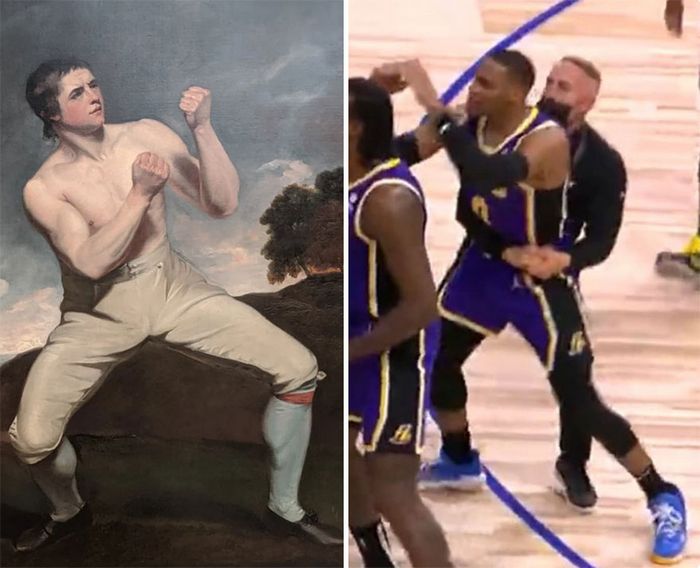 Conta do Instagram compara arte com momentos esportivos, e as pessoas acham engraçadas (46 fotos) 29