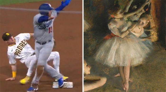 Conta do Instagram compara arte com momentos esportivos, e as pessoas acham engraçadas (46 fotos) 39