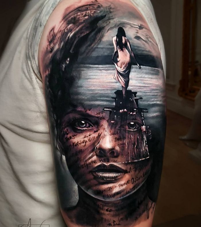 Este artista cria tatuagens surrealistas que podem confundir sua mente (16 fotos) 11