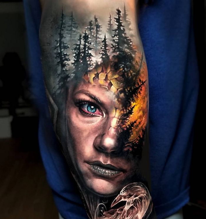 Este artista cria tatuagens surrealistas que podem confundir sua mente (16 fotos) 16