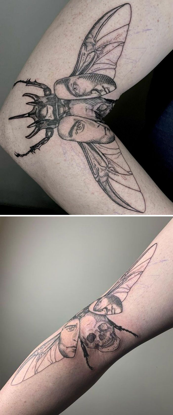 40 tatuagens geniais que revelam toda a sua glória somente depois que suas telas se movem 9