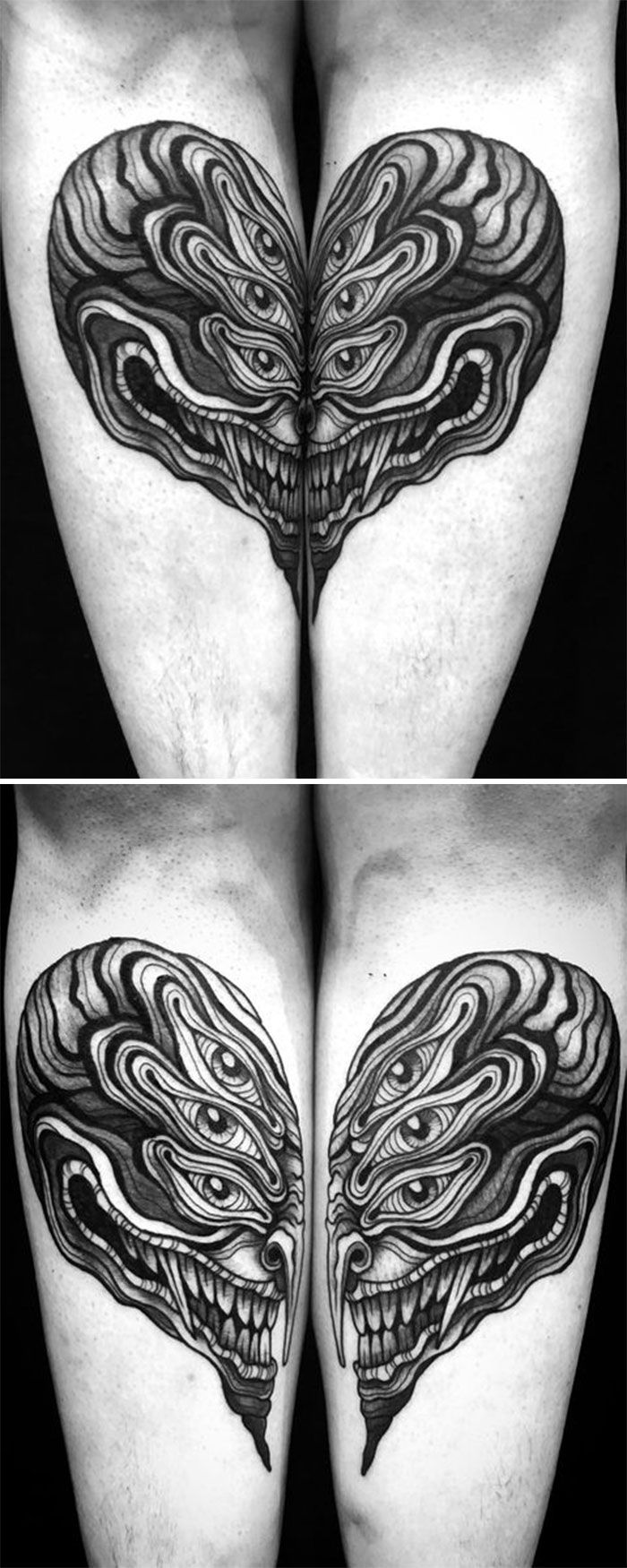 40 tatuagens geniais que revelam toda a sua glória somente depois que suas telas se movem 16