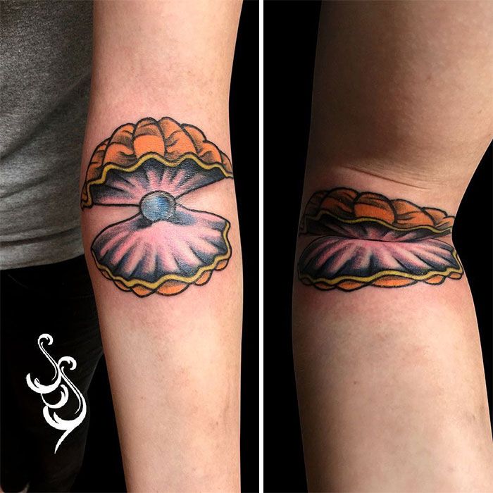 40 tatuagens geniais que revelam toda a sua glória somente depois que suas telas se movem 18