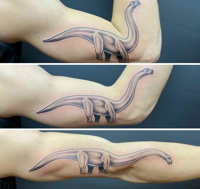 40 tatuagens geniais que revelam toda a sua glória somente depois que suas telas se movem 22