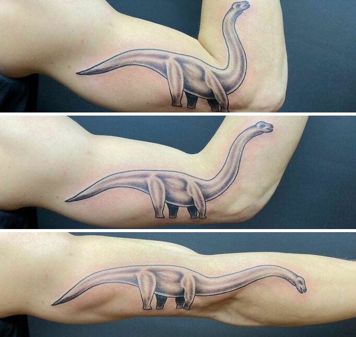 40 tatuagens geniais que revelam toda a sua glória somente depois que suas telas se movem 21