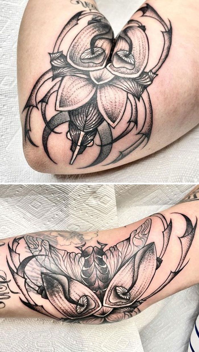 40 tatuagens geniais que revelam toda a sua glória somente depois que suas telas se movem 22