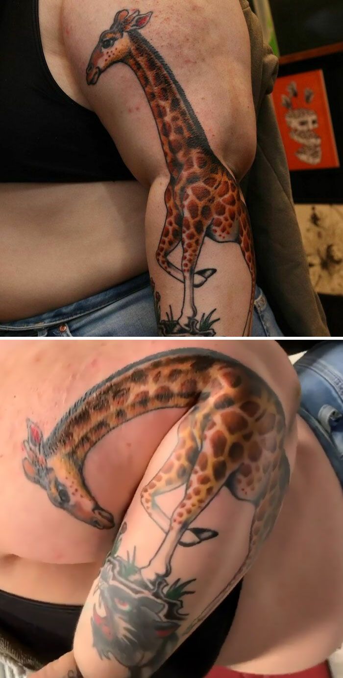 40 tatuagens geniais que revelam toda a sua glória somente depois que suas telas se movem 32