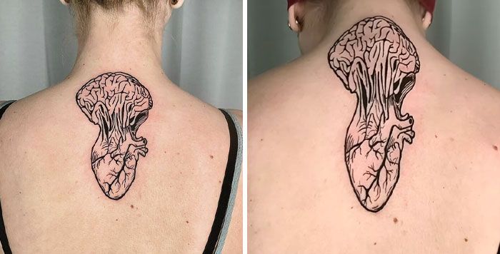 40 tatuagens geniais que revelam toda a sua glória somente depois que suas telas se movem 35