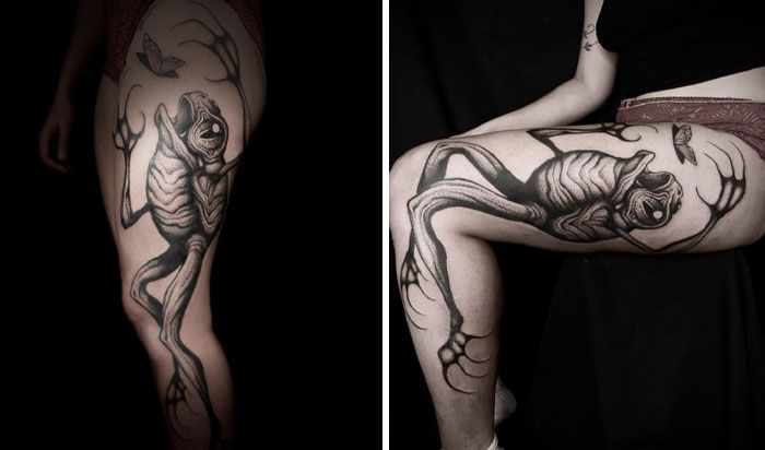 40 tatuagens geniais que revelam toda a sua glória somente depois que suas telas se movem 36