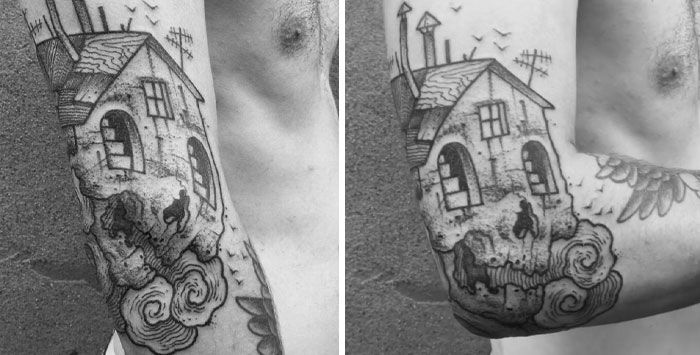 40 tatuagens geniais que revelam toda a sua glória somente depois que suas telas se movem 37