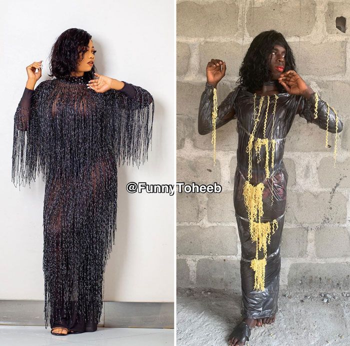 36 recriações estranhas de roupas de celebridades de baixo orçamento 19 36 recriações estranhas de roupas de celebridades de baixo orçamento 19