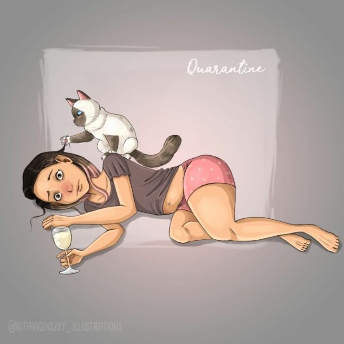 Artista mostra como é ter um gato em casa (52 fotos) 25
