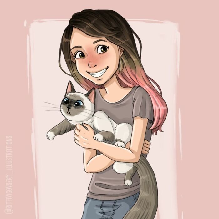 Artista mostra como é ter um gato em casa (52 fotos) 29