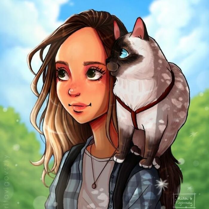 Artista mostra como é ter um gato em casa (52 fotos) 48