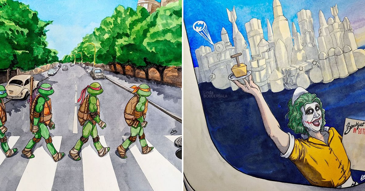 Artista recria capas de álbuns com personagens da cultura pop (11 fotos)