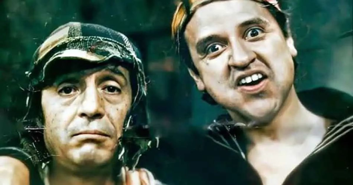 Chaves e Quico Conversando no MSN sobre figurinhas da Copa 1