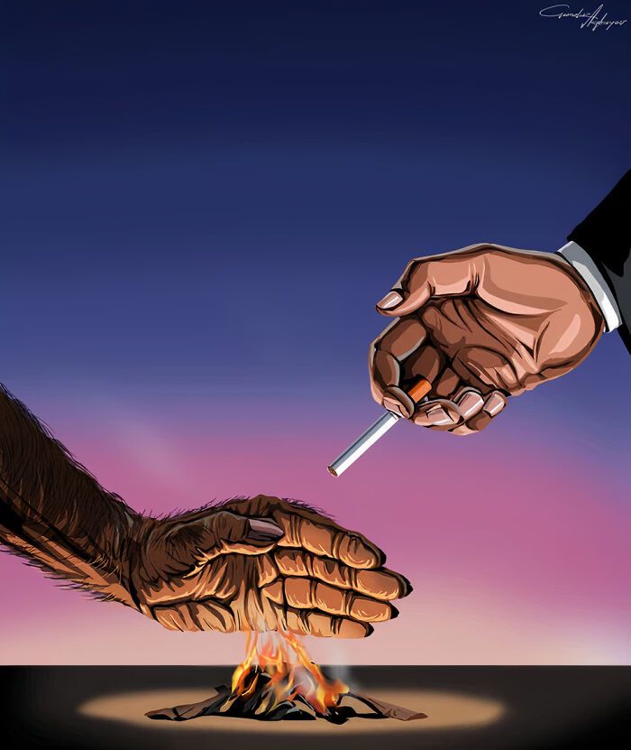 Este artista chama a atenção para os problemas da sociedade moderna em suas ilustrações (41 fotos) 22