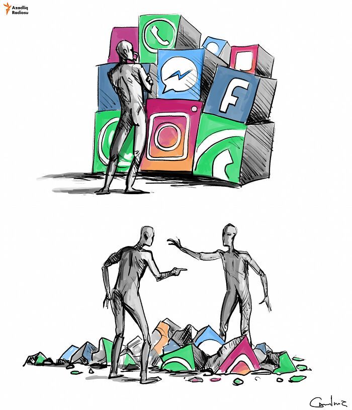 Este artista chama a atenção para os problemas da sociedade moderna em suas ilustrações (41 fotos) 27