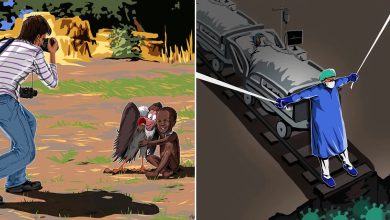 Este artista chama a atenção para os problemas da sociedade moderna em suas ilustrações (41 fotos) 38