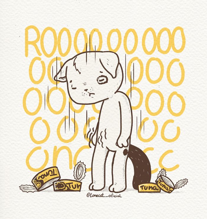 Ilustrações fofas com um gato introvertido que está apenas vivendo sua vida (29 fotos) 17