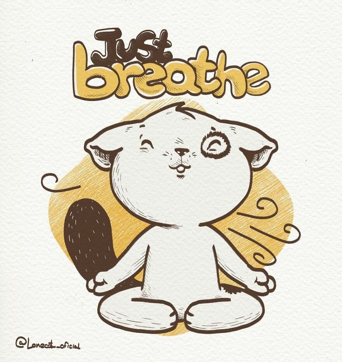 Ilustrações fofas com um gato introvertido que está apenas vivendo sua vida (29 fotos) 19