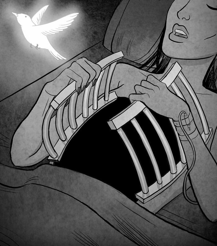 43 ilustrações instigantes de Koren Shadmi que retratam as realidades e questões da vida moderna 37