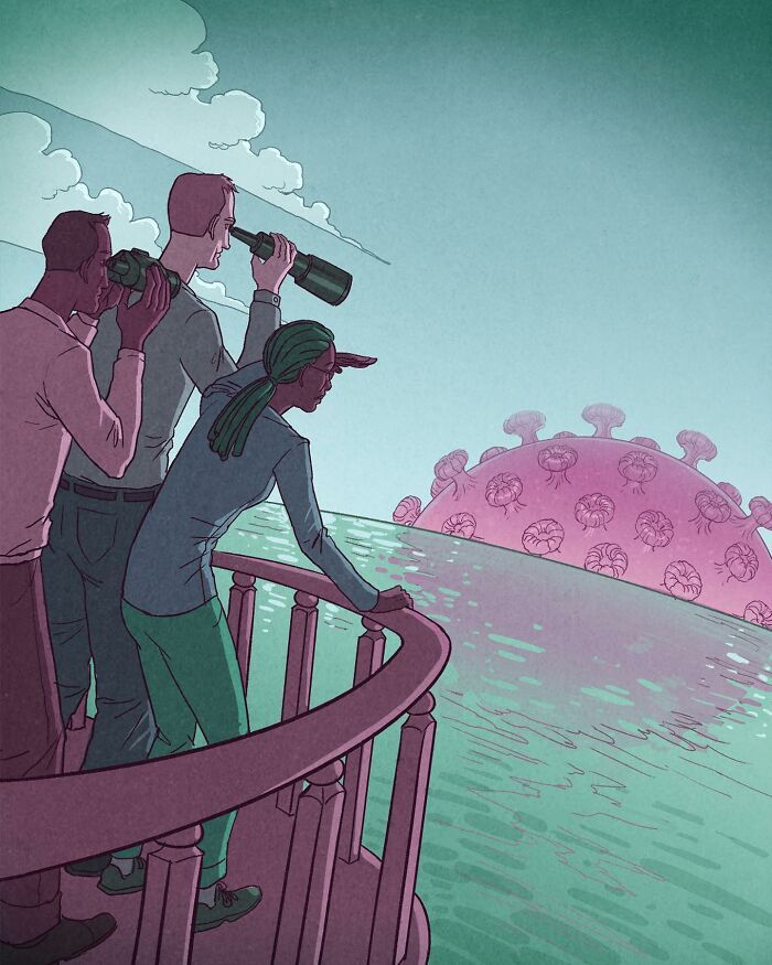 43 ilustrações instigantes de Koren Shadmi que retratam as realidades e questões da vida moderna 34