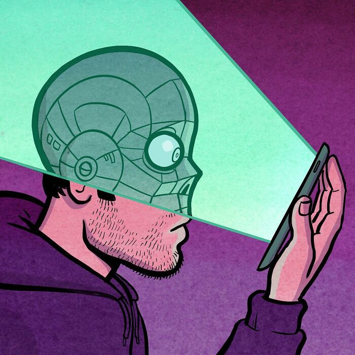 43 ilustrações instigantes de Koren Shadmi que retratam as realidades e questões da vida moderna 30