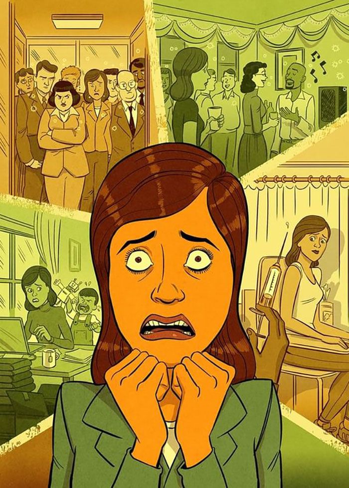 43 ilustrações instigantes de Koren Shadmi que retratam as realidades e questões da vida moderna 27