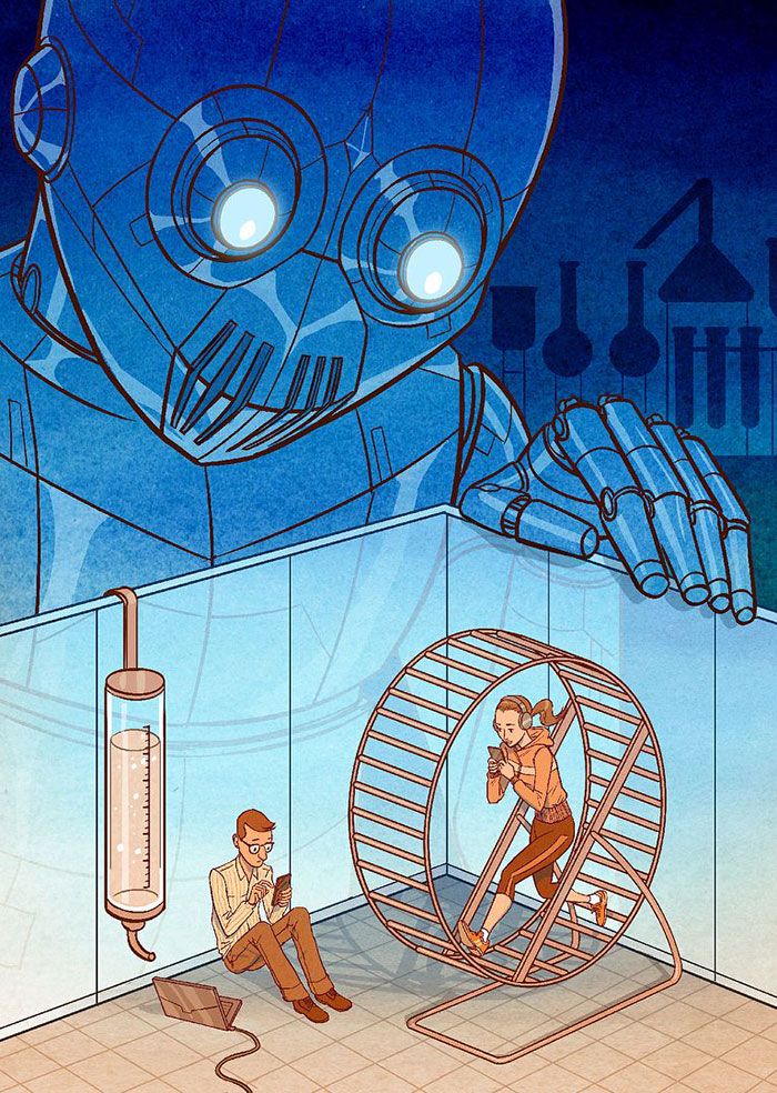 43 ilustrações instigantes de Koren Shadmi que retratam as realidades e questões da vida moderna 23