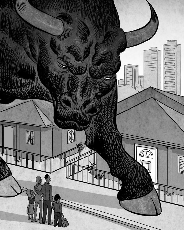 43 ilustrações instigantes de Koren Shadmi que retratam as realidades e questões da vida moderna 20