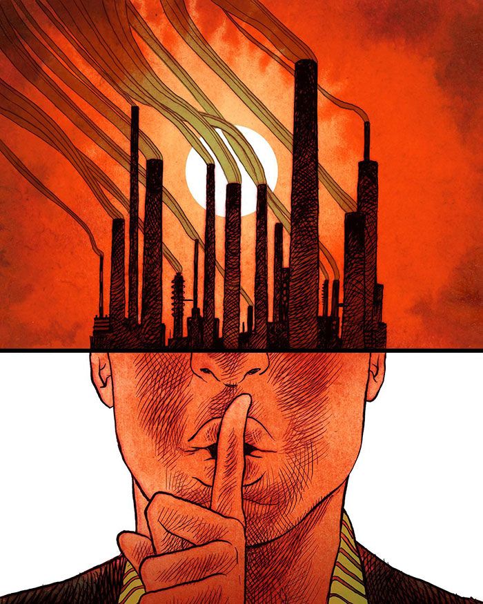 43 ilustrações instigantes de Koren Shadmi que retratam as realidades e questões da vida moderna 17