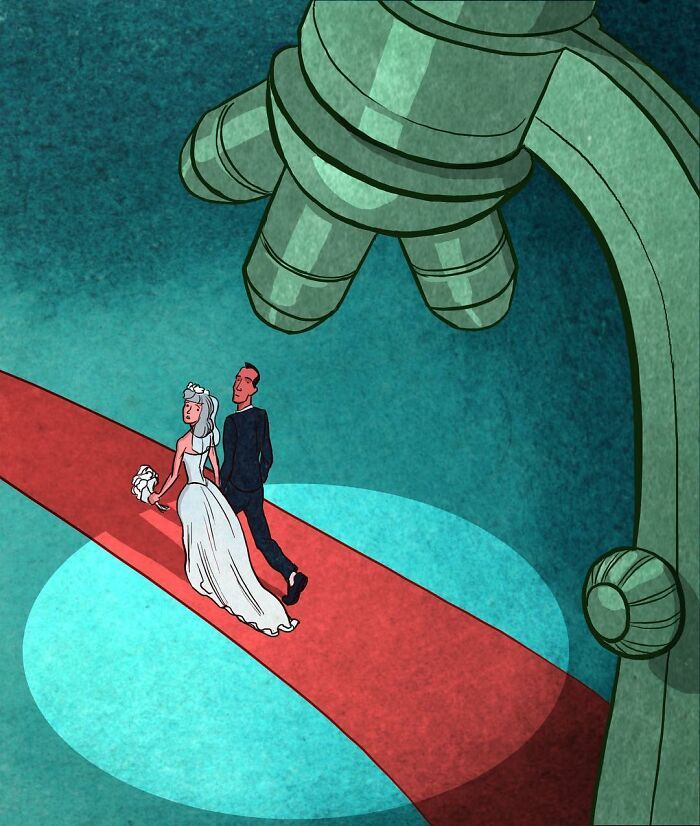 43 ilustrações instigantes de Koren Shadmi que retratam as realidades e questões da vida moderna 14