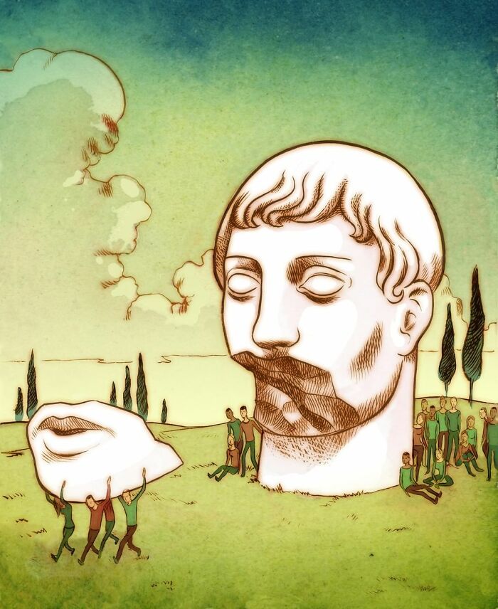 43 ilustrações instigantes de Koren Shadmi que retratam as realidades e questões da vida moderna 11