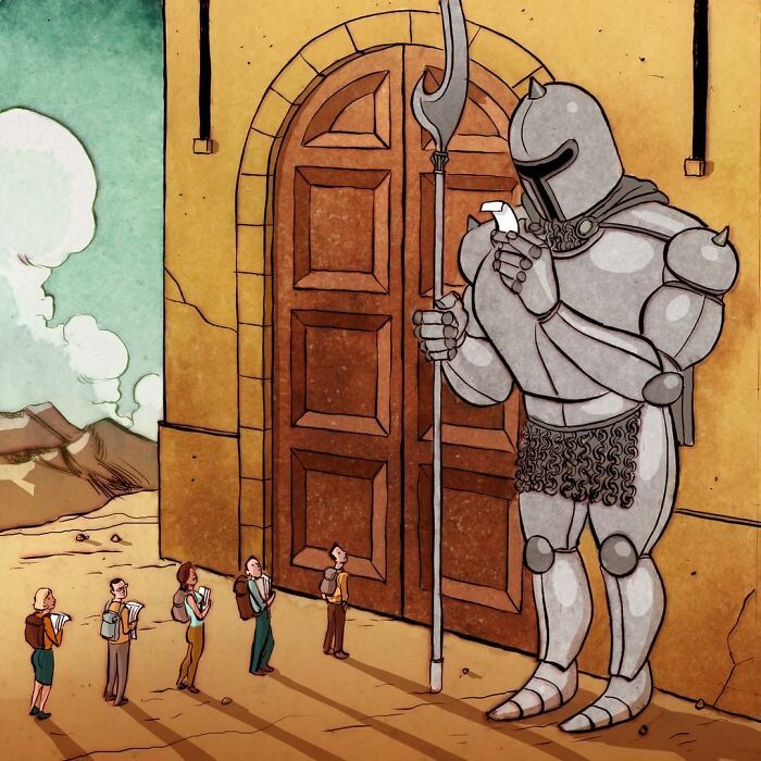 43 ilustrações instigantes de Koren Shadmi que retratam as realidades e questões da vida moderna 10