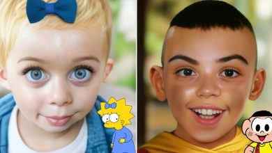 28 personagens de desenhos animados populares na vida real 55
