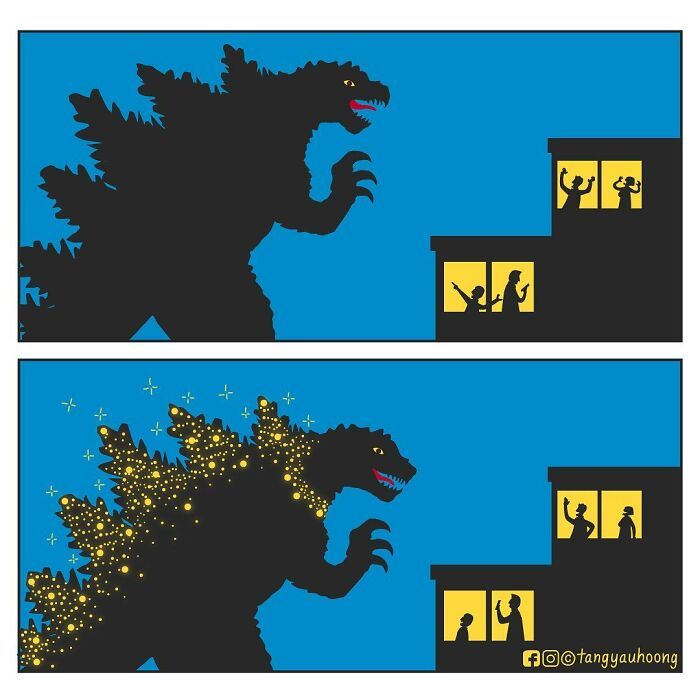 Sou ilustrador e designer gráfico e criei esses quadrinhos com finais inesperados (18 fotos) 2