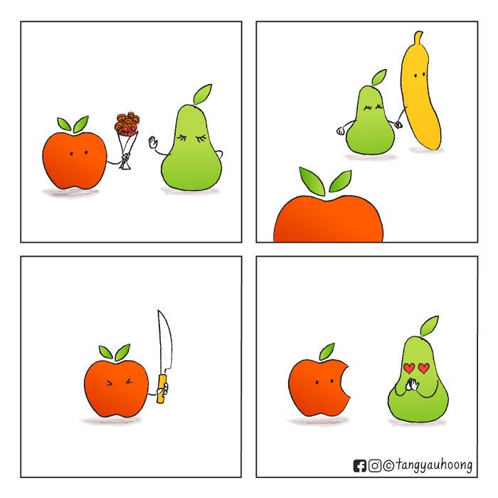 Sou ilustrador e designer gráfico e criei esses quadrinhos com finais inesperados (18 fotos) 3