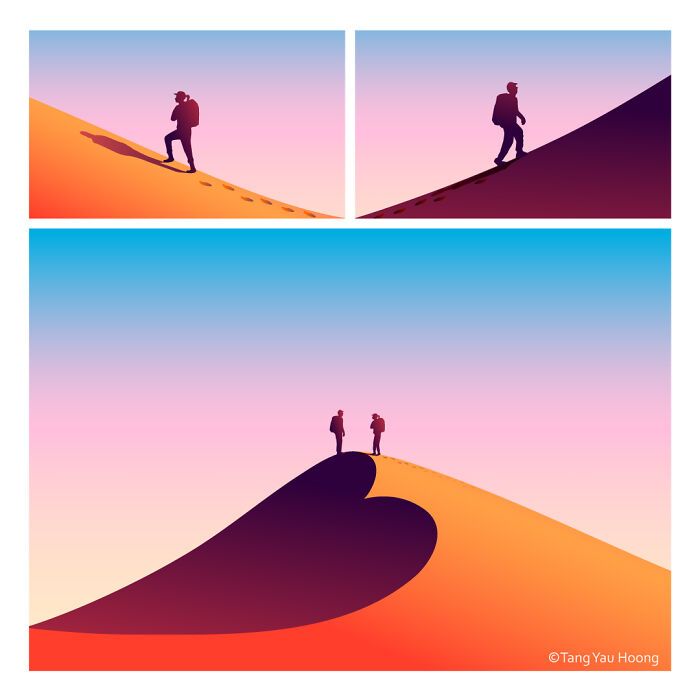 Sou ilustrador e designer gráfico e criei esses quadrinhos com finais inesperados (18 fotos) 7