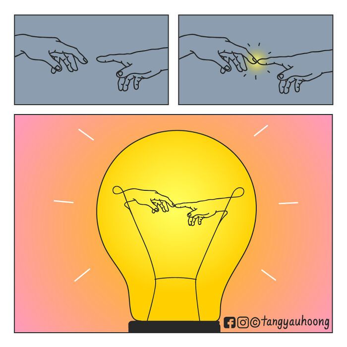 Sou ilustrador e designer gráfico e criei esses quadrinhos com finais inesperados (18 fotos) 13