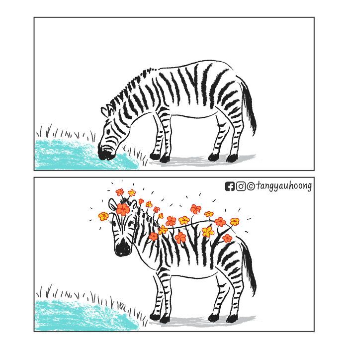 Sou ilustrador e designer gráfico e criei esses quadrinhos com finais inesperados (18 fotos) 18