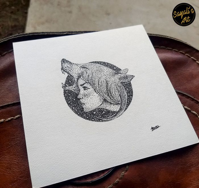 Transfiro minha imaginação para mini telas criando desenhos de pontos de tinta (29 fotos) 3