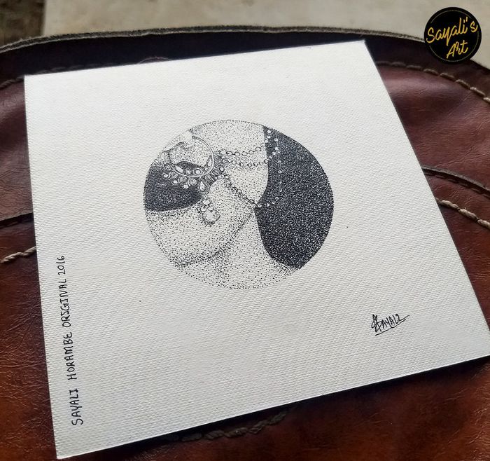 Transfiro minha imaginação para mini telas criando desenhos de pontos de tinta (29 fotos) 8